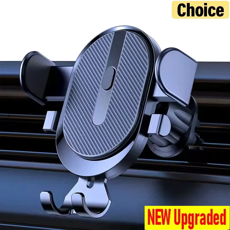 Air Vent Universal Car Mobile Phone Holder Gravity Sensor Car Holder Riangle Gravity Frosted Simplicity Solid Metallic Material