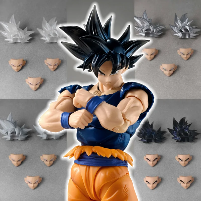 

В наличии BHT TK13/TK16 Dragon Ball Goku Ultra Instinct аксессуар на заказ Goku фигурка SHF голова резьба аксессуары комплект игрушек