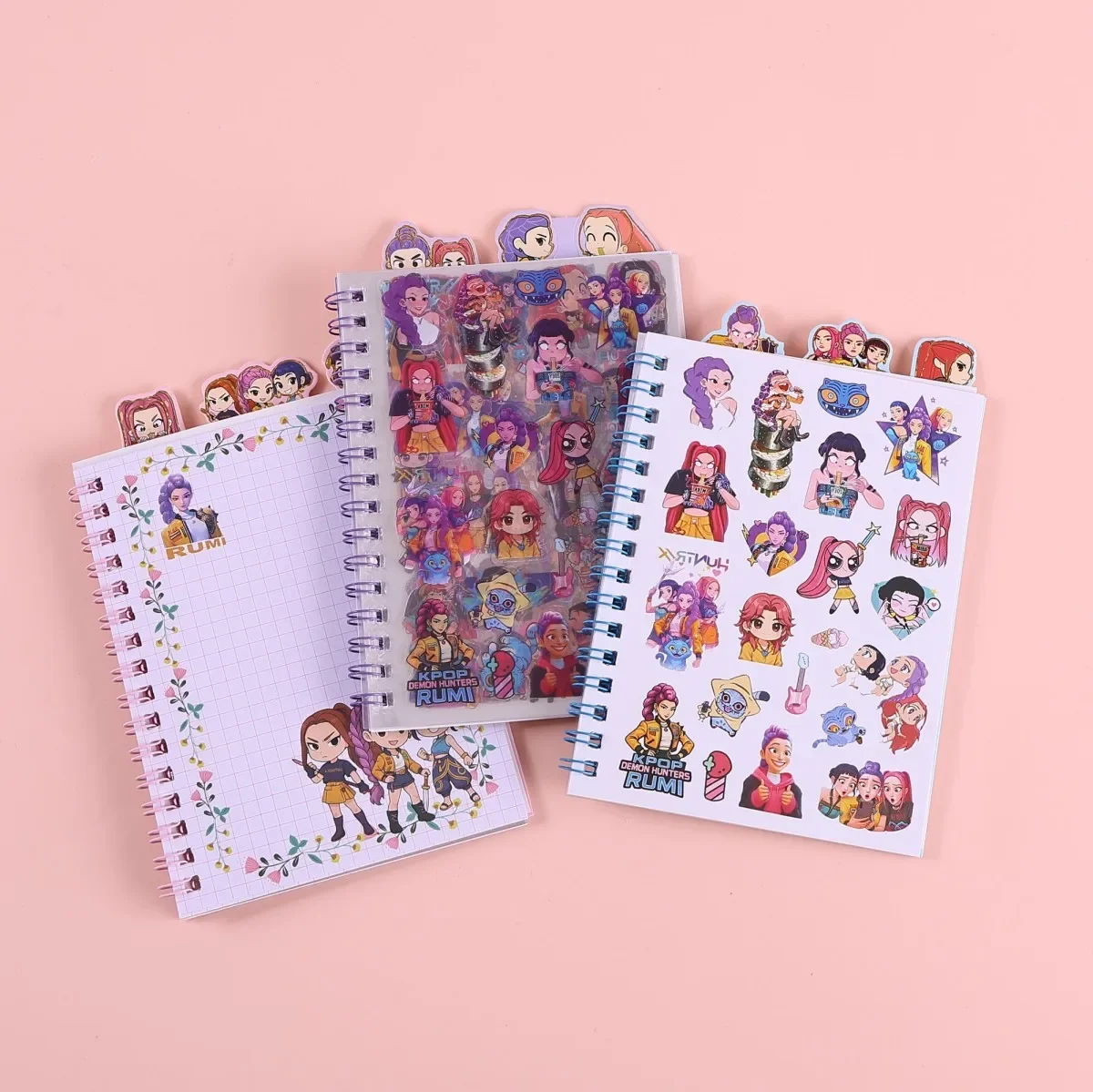 Premium 3-in-1 Stationery Set For Girls Notebook Stickers DIY Decor Ornament Kit Cute Sweet Birthday Present For Kids Young Girl