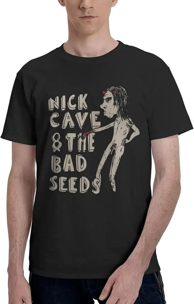 Camiseta masculina da Caverna e das Sementes Ruins, manga curta, roupa com gola redonda, 100% algodão, alta qualidade, verão