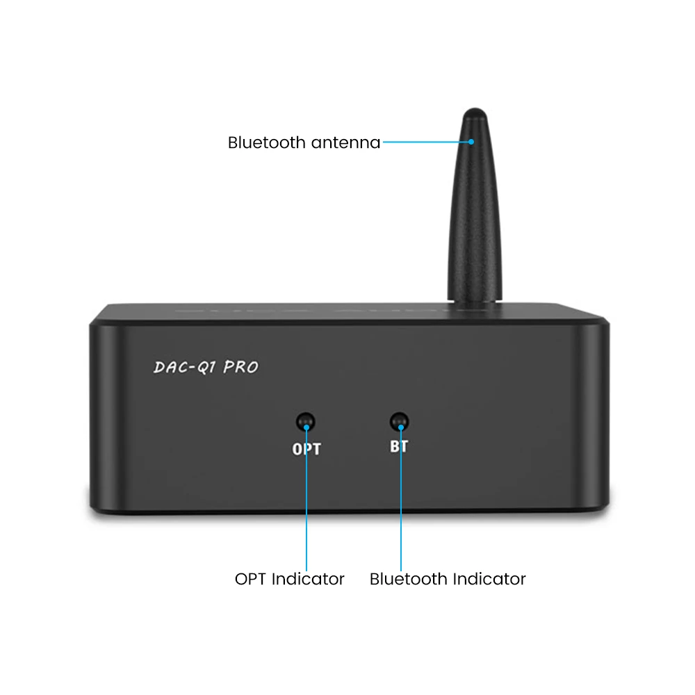 SUCA Audio QCC5125 Bluetooth 5.1 Stereo Receiver OPT to RCA Analog Converter 24Bit 192KHz LDAC Home Desktop Car Audio Adapter