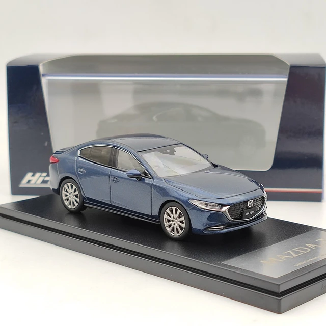 Hi-Story 1/43 2019 MAZDA 3 MAZDA3 SEDAN Blue HS259DB Resin Model Car  Limited Collection Auto Toys Gift