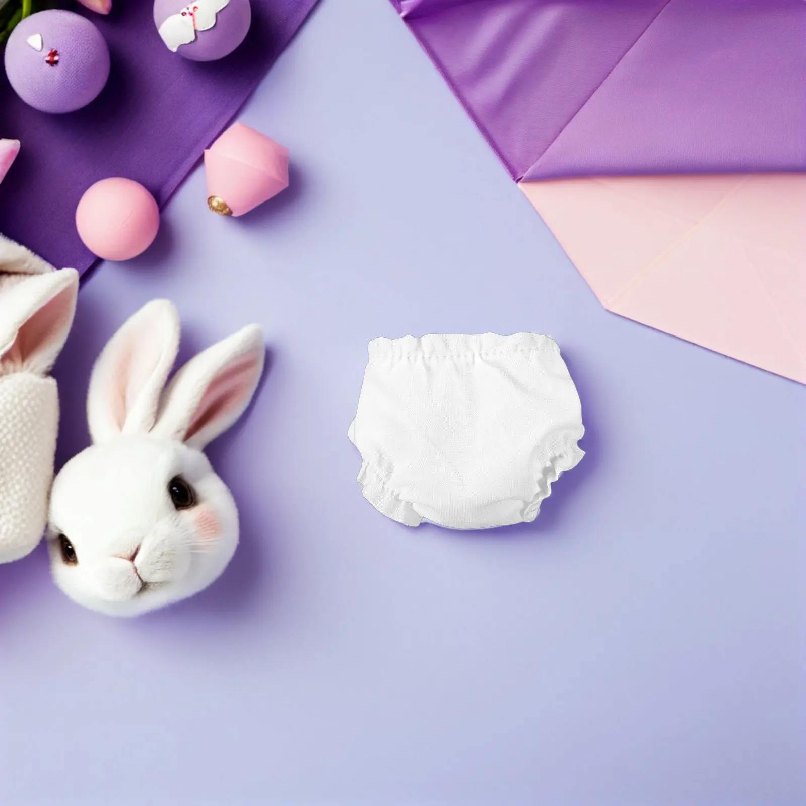 

20 шт. мини-трусиков для маленькой одежды, аксессуары для детских ролевых игр, реалистичные детские подгузники, белый набор для творчества