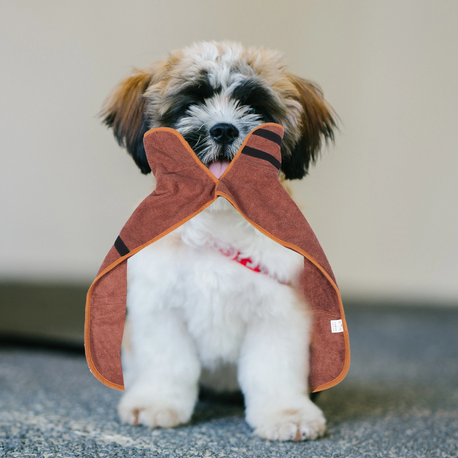 

Bath Towel Absorbent Bathrobe Puppy Drying Hooded Polyester Dog Robes Pet Towels