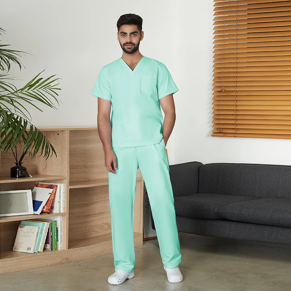 Tierhandlung Veterinär arbeit medizinische Uniform Set Unisex Zahnklinik klinische Krankens ch wester zweiteilige Großhandel hochwertige Peelings Kleidung