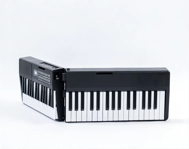 BDMUSIC Folding Electronic Keyboard 61 Key Portable Piano Keyboard Bluetooth Electronic Piano For2.0