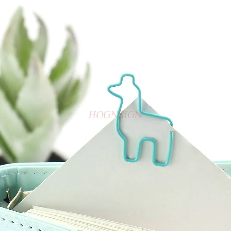 Alpaca Cute Styling Paper Clips, Handbooks, Decorative Bookmarks, Paper Clips, Stationery Storage