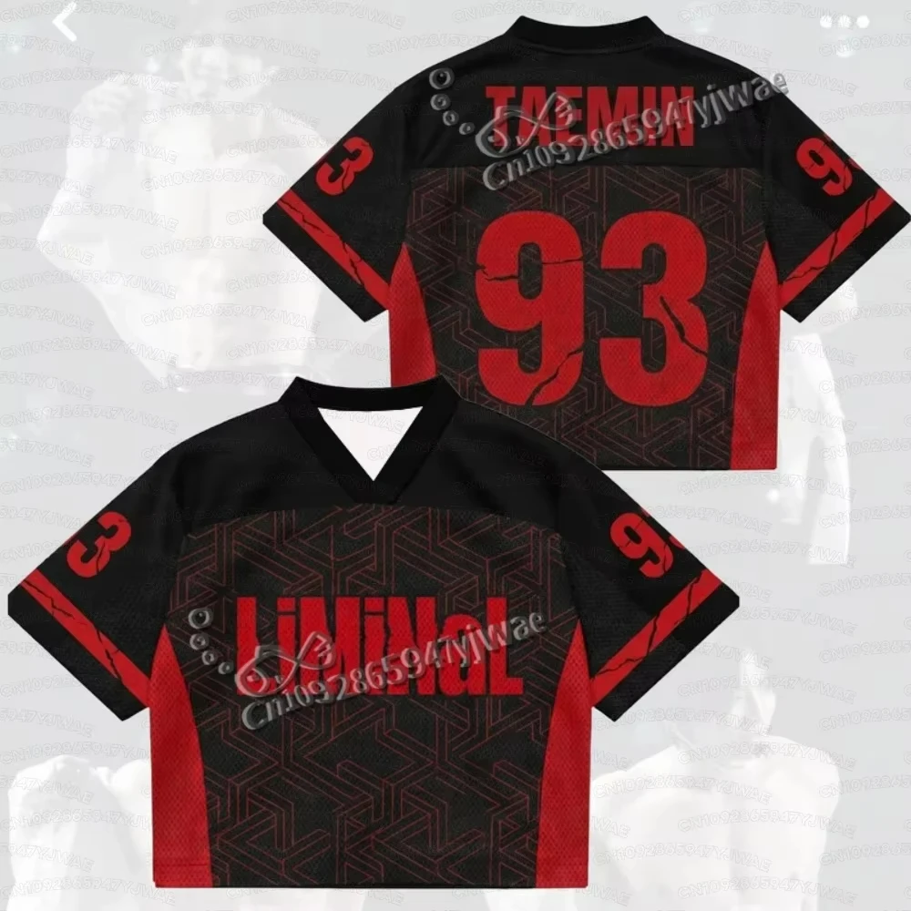 Sommer Damen- und Herren-Sonderedition Casual Kpop-Fan-Geschenk Liminal Taemin World Tour Jersey Kurzarm-T-Shirt Oberteil – Detail 6