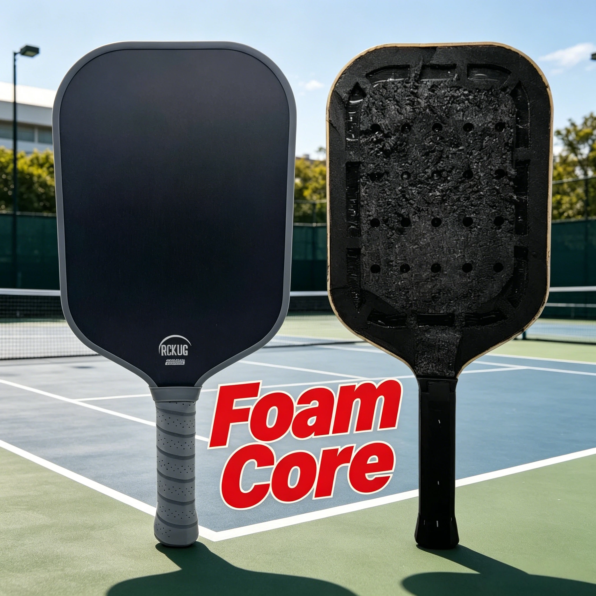 2026年版trufoam新パドル、16mm厚高密度フルフォームインナーコア、東レt700カーボンファイバーピックルボールパドル