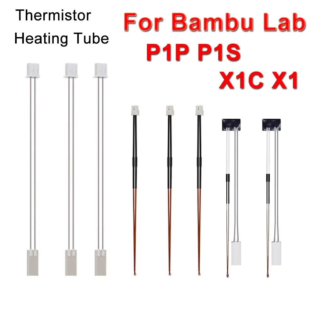 

Caremic Heater Thermistor For Bambu lab P1P X1C X1 P1S Hotend Ceramic Cartridge Temperature Sensor For Bambulab Labx1 P1P