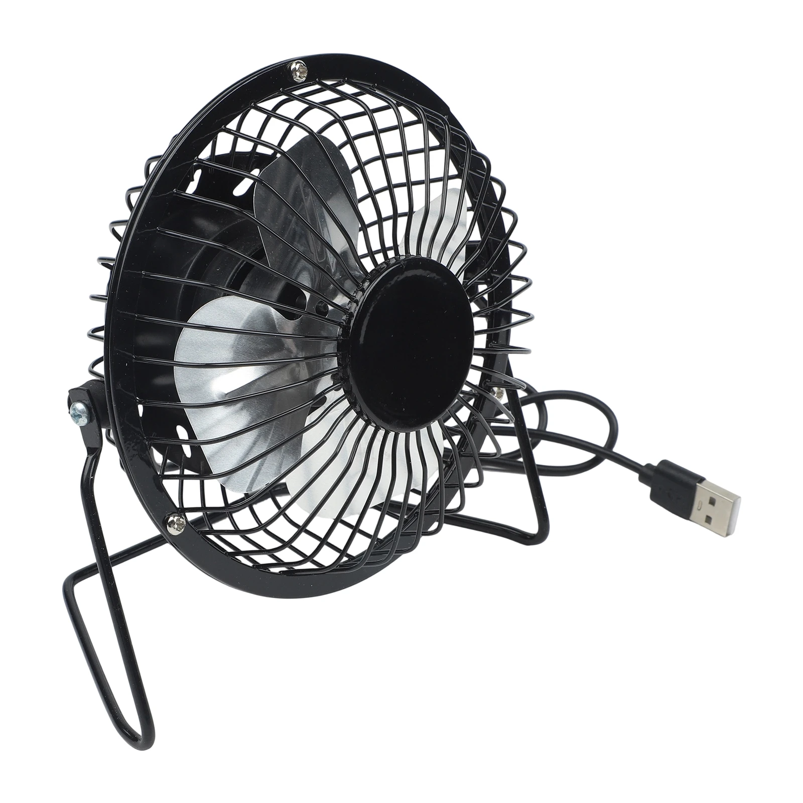  USB Powered Desktop Fan 4 Inch Home Office Desktop For 360 Degree Rotatable Portable Electric Fan With Switch ON/OFF Cable