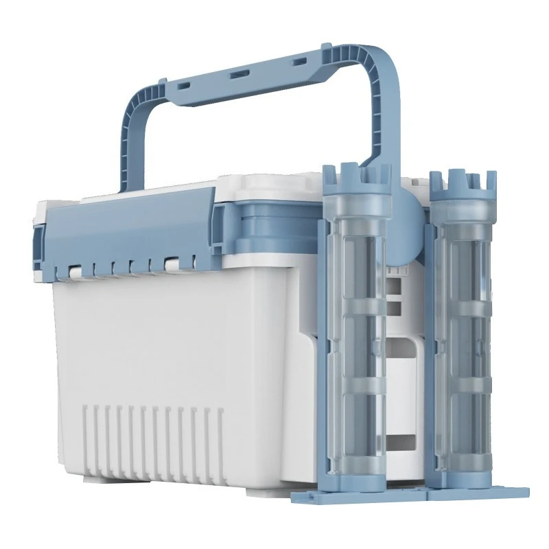 multi-functional fishing box with rod insert thickened can sit Luya box storage sea fishing box