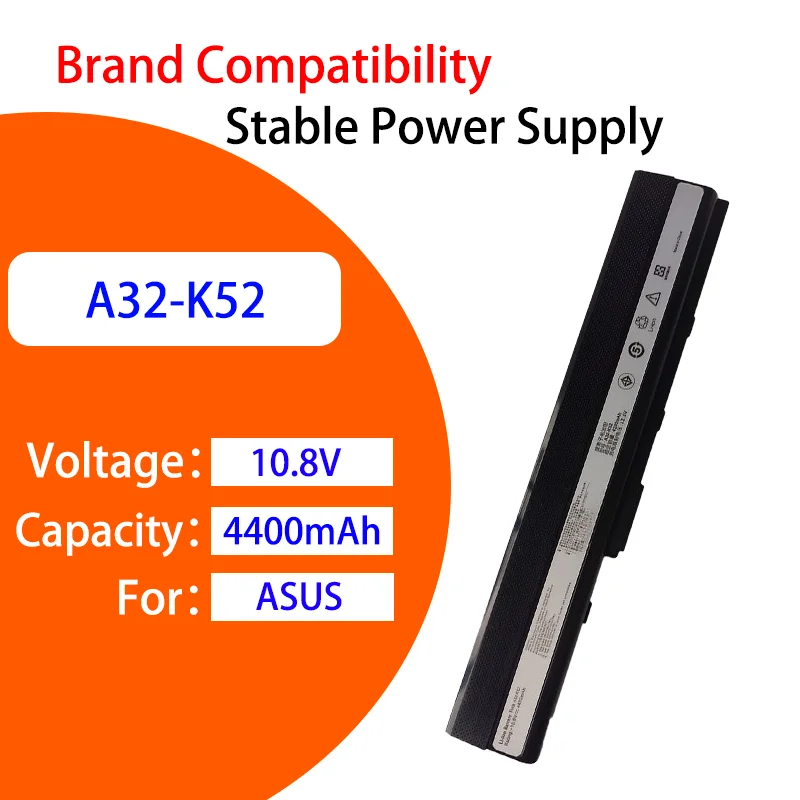 

Премиум-аккумулятор A32-K52 для ASUS X42J K42J A42J K52J A52J A40JV P42, 10.8В, 4400мАч, перезаряжаемая сменная батарея для ноутбука