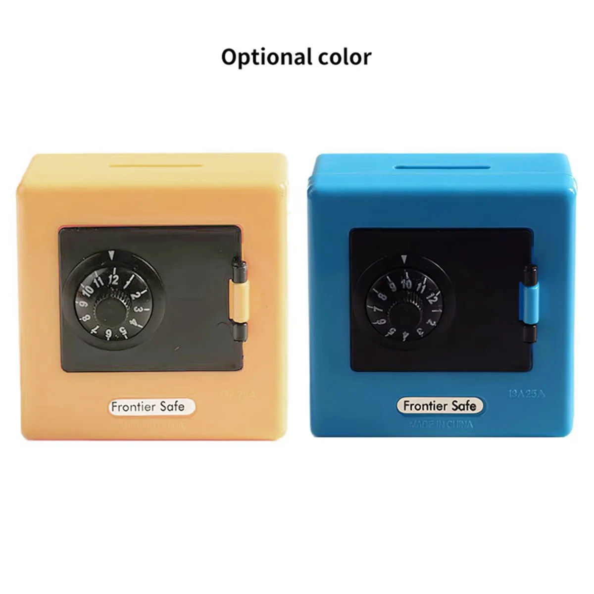 AT77 ATM Rotating Password Bank Money Box Cash Coin Saving Boxes Simulation Bank Safe Deposit Toy Children Jewelry,Blue