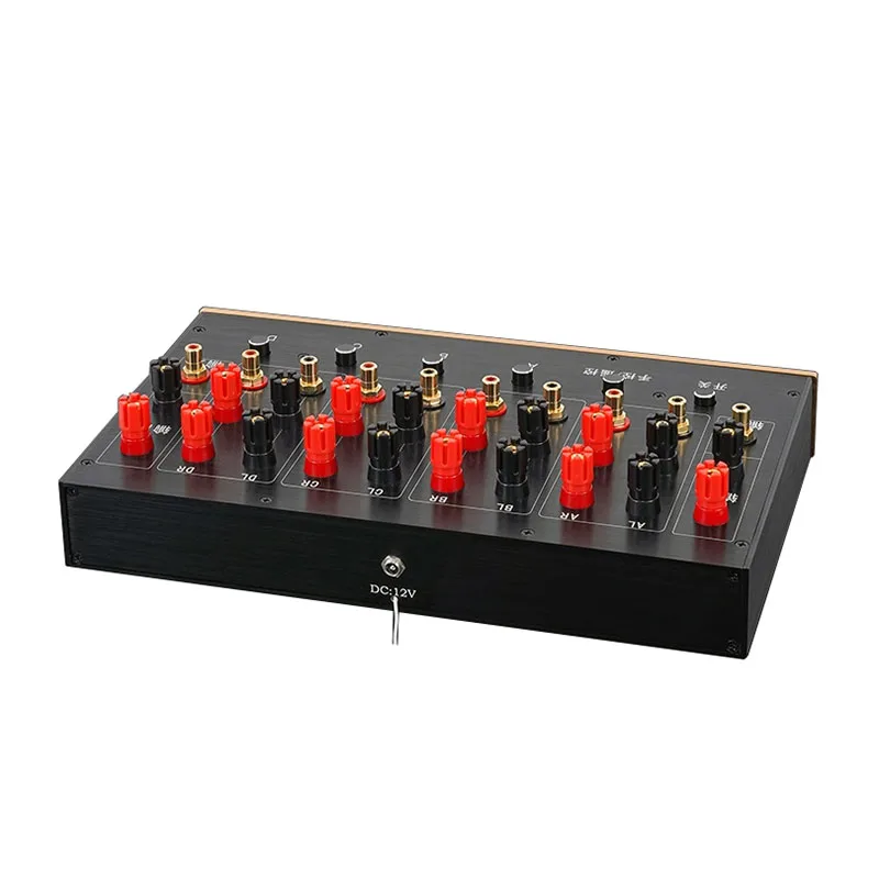 Multi Functional RCA Lotus Audio Switcher Four In One Out Amplifier/Speaker Chooser For Recording Studio/Home/Audition Room