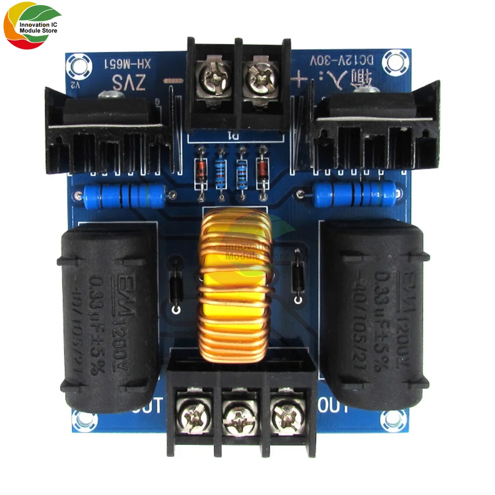 ZVS Tesla Flyback Drive Board DC 12V 20A/1000W High Voltage Flyback Drive Board Power Boost Induction Heating Module
