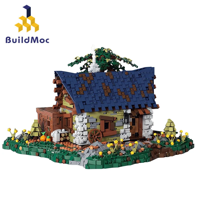 

BuildMoc Olivia's Get-Away Tree House Building Blocks Set Retro Flower Hut Bricks Game Toy Children Birthday Christmas Kid Gifts