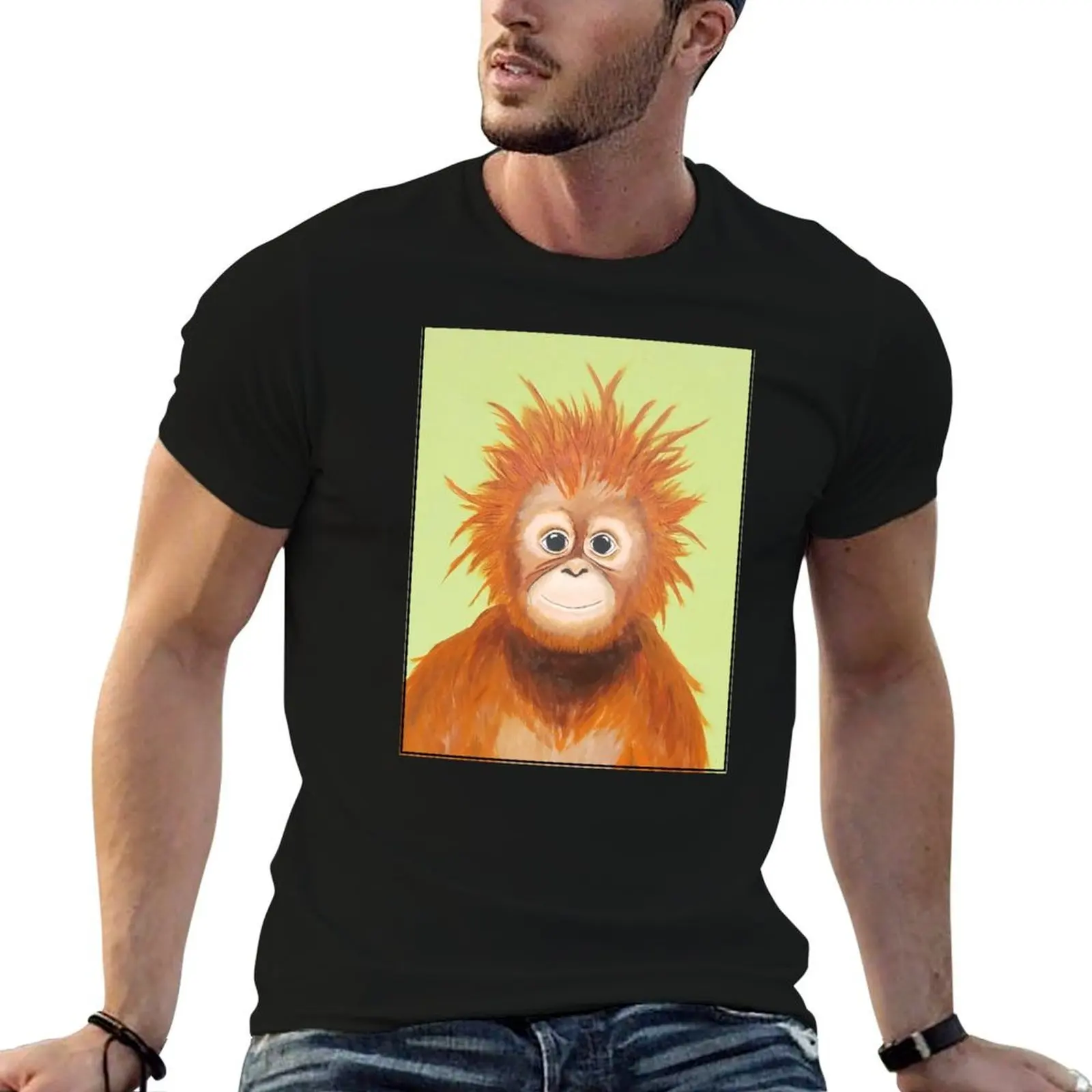 

Baby cotton man Orangutan t shirt cotton man 100% shirt t cotton T-Shirt Clothes shirts pack t