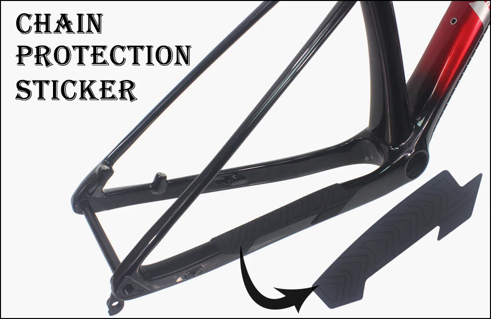 HEPPE Fahrradrahmen Kratzfester Schutzaufkleber MTB Rennrad Anti-Kratz-Aufkleber Fahrrad Silikon Schutz Kettenschutz – Detail 19