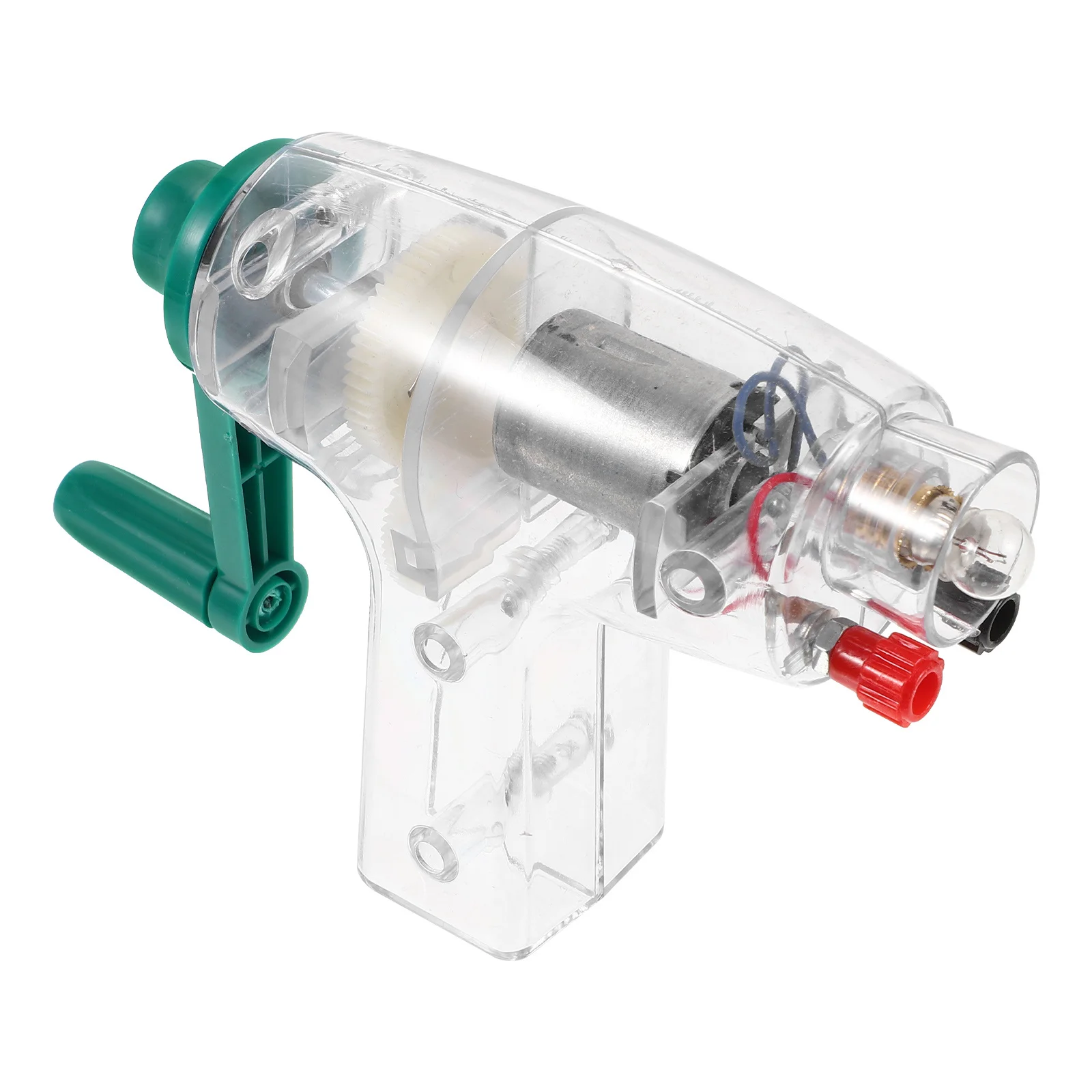 

Hand Crank Generator Portable Electricity Kit Scientific Experiments for Kids Physics Teaching Tool DIY Electric Generator