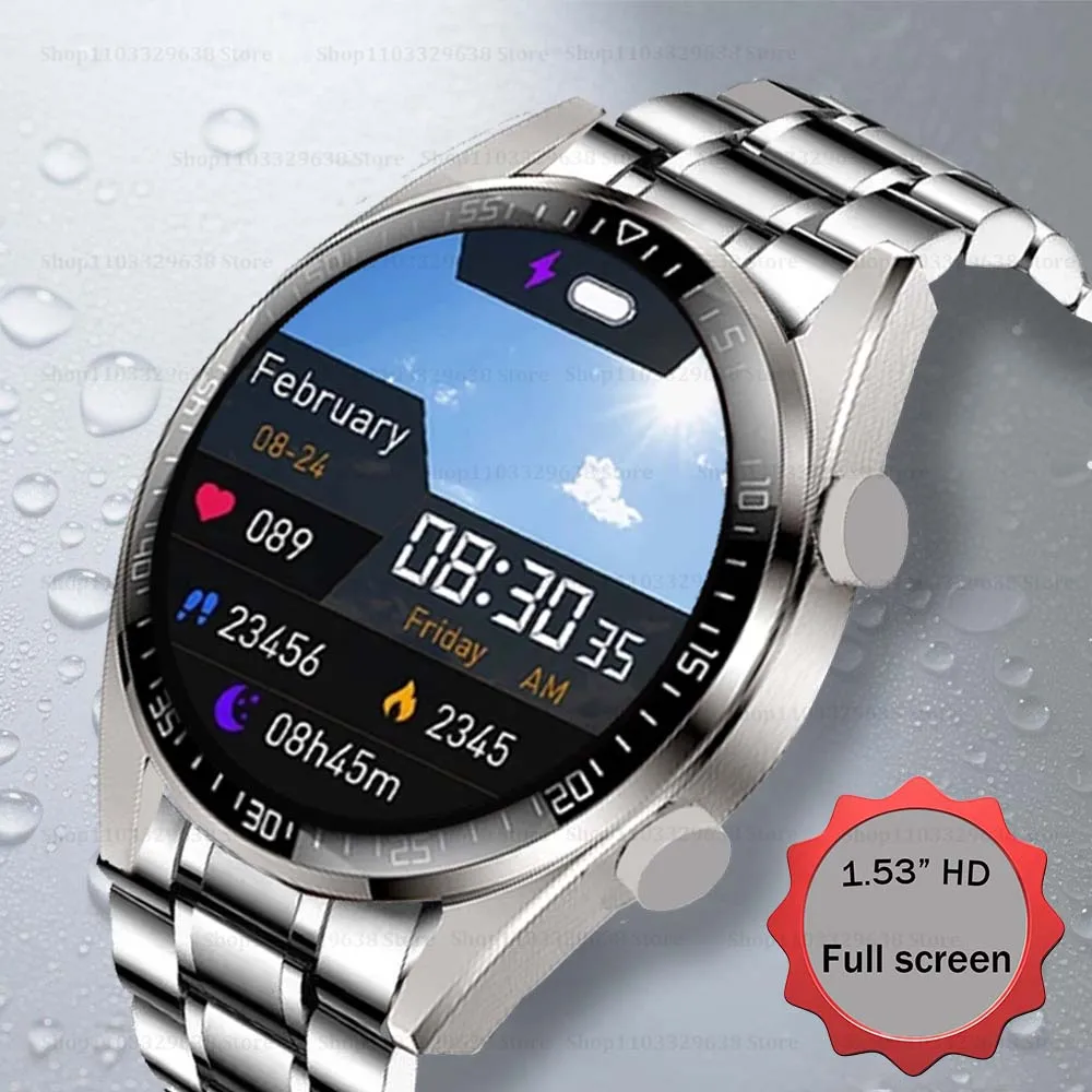 

Смарт-часы с Bluetooth-вызовом для мужчин, лазерное здоровье, кровяное давление, фитнес, спортивные часы, женские водонепроницаемые умные часы, плюс 1,53 дюйма, HD