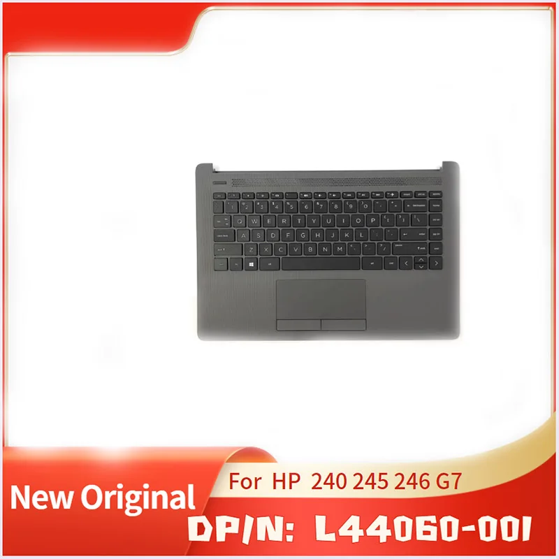 

L44060-001 Gray Laptop Brand New Original Top Cover Upper Case for HP Laptop 245 246 G7 With keyboard Tochpad