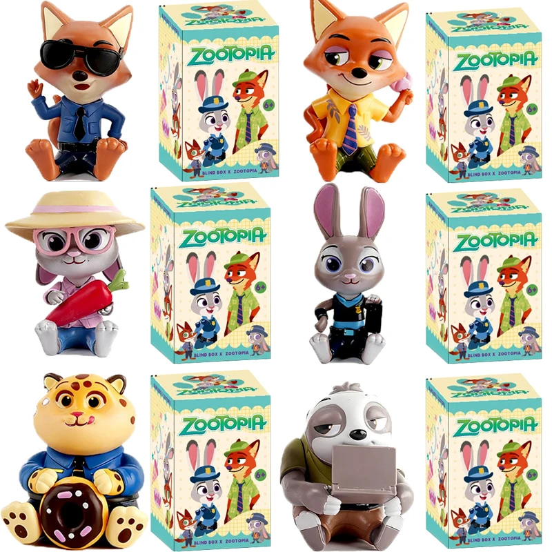 

ГОРЯЧАЯ ПРОДАЖА Disney Zootopia Series слепая коробка модная мультяшная сидящая слепая коробка подарочная игрушка модель аниме орнамент рождественские подарки для фанатов