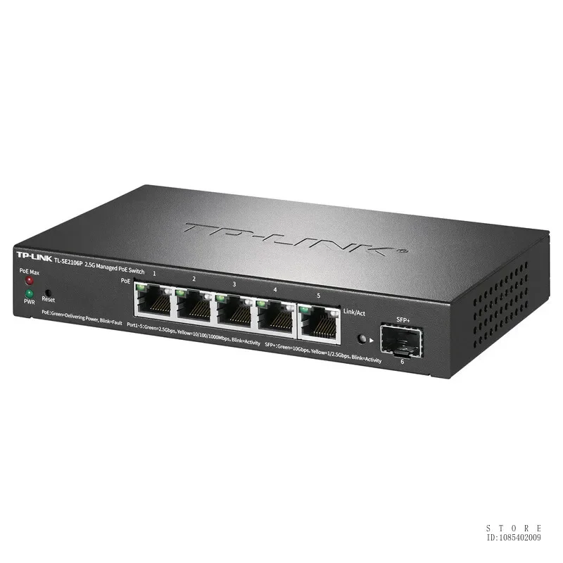 Imagem -04 - Interruptor do Tp-link Poe 2.5g 4x2.5g Poe 10 Gigabit Sfp Poder Máximo 55w do Poe Porto Máximo 30w Tl-se2106p