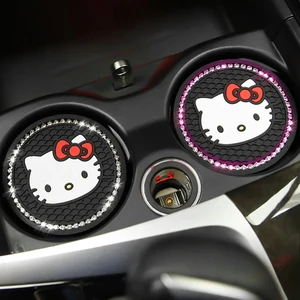 Sanrio Non-Slip Mat Cup Água, Olá Kitty, minha melodia, Kuromi, Household, Anti-Scalding, Acessórios Interior do carro, Calha de armazenamento 10 principais vendas tapetes da hello kitty - №10