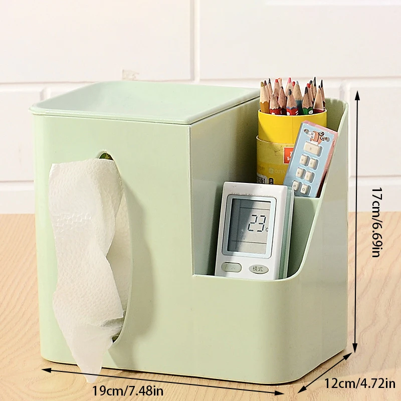 Household Tissue Box Simple Multifunctional Storage Box Living Room Desktop Napkin Remote Control Sundry Organisation Container