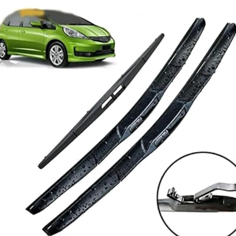 

Suitable for Honda Fit Jazz 2009-2017 front and rear windows, windshield wipers, wiper blade kit components