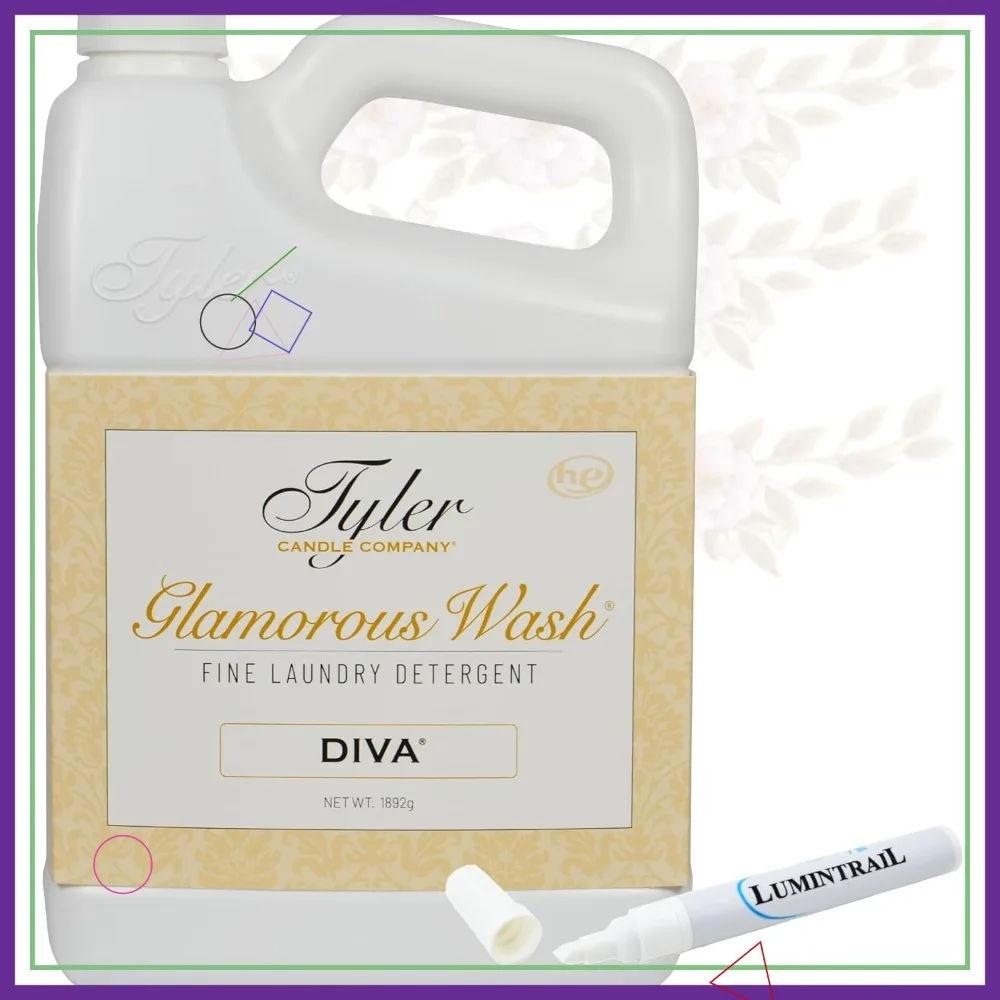 

Стиральный порошок Glamorous Wash 64 унции с карандашом для удаления пятен, для чувствительных тканей, подходит для ручной и машинной стирки.