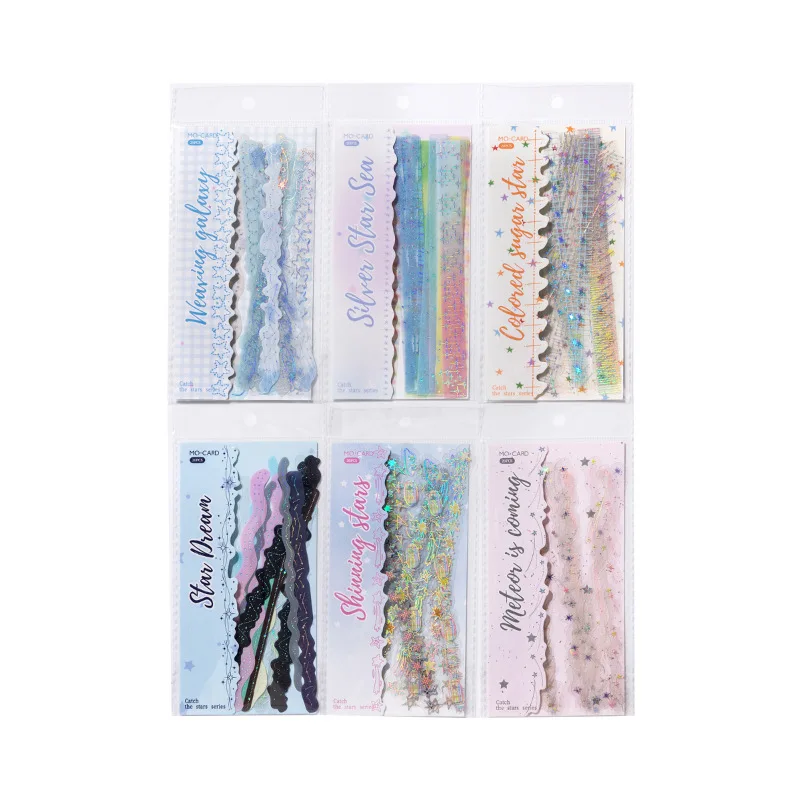 Capture Star Series Cut Milky Way Starlight Landscape PET Sticker Creative DIY Journal Material Collage Stationery
