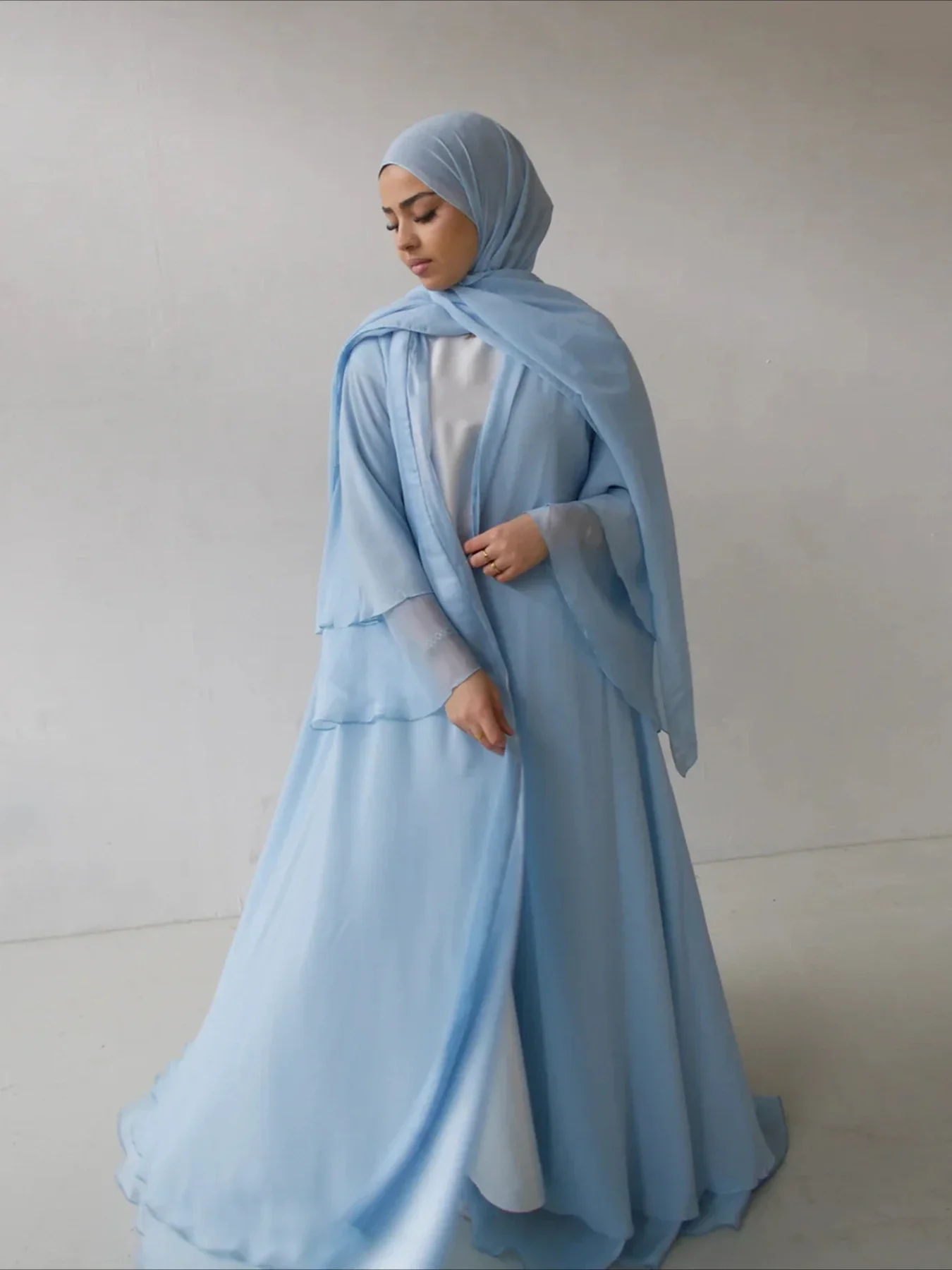 

Eid Muslim Open Abaya for Women Party Dresses Islam Vestidos Cardigan Long Robe Jalabiya Ramadan Morocco Dubai Abayas Kaftan