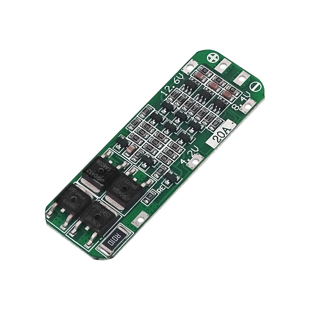 3S 20A Li-ion Lithium Battery 18650 Charger PCB BMS Protection Board For Drill Motor 12.6V Lipo Cell Module