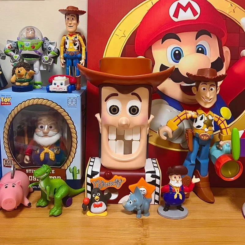 New Woody Big Teeth Assembly Building Block Model Ball Toss Board