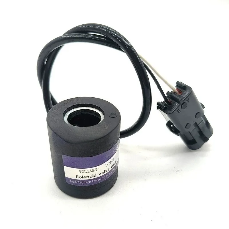 1PC Excavator Accessories For Sany SY55 60-9-10 Control Pilot Solenoid Valve Coil Valve Core