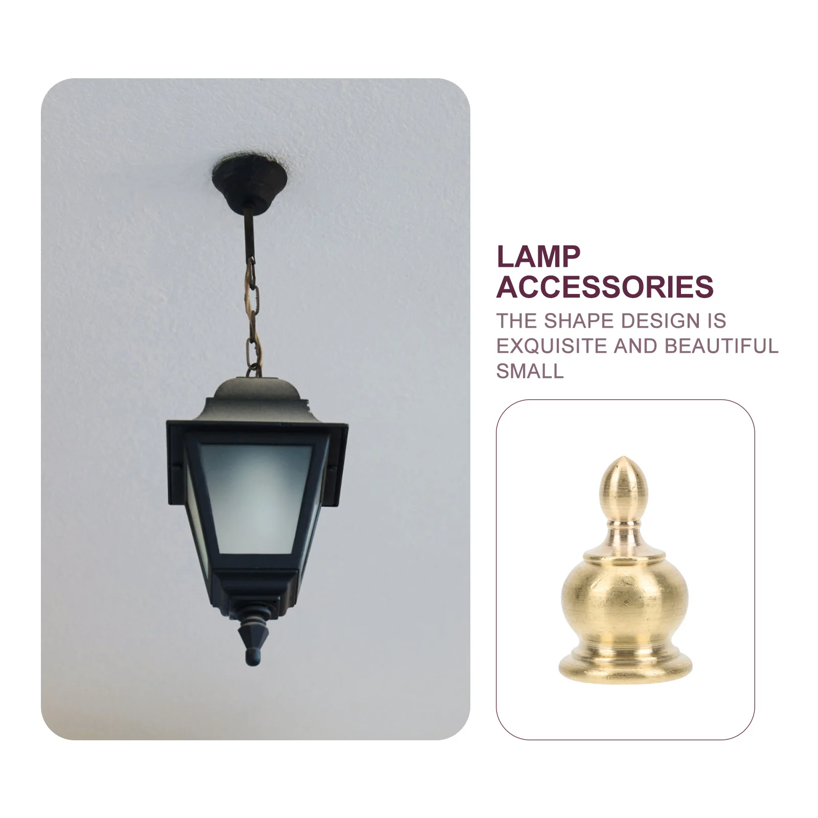 

European Style Lamp Finial Fixing Screw Cover Decorative Lamp Shade Accessory for Table Floor Pendant Wall Lamps