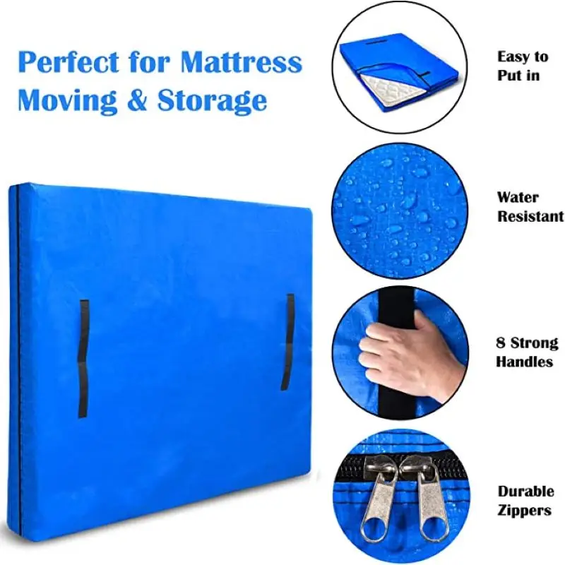 Waterproof Mattress Storage Bag For Moving and Storage - Reusable Heavy Duty Oxford Mattress Bag Twin Full Queen King Size