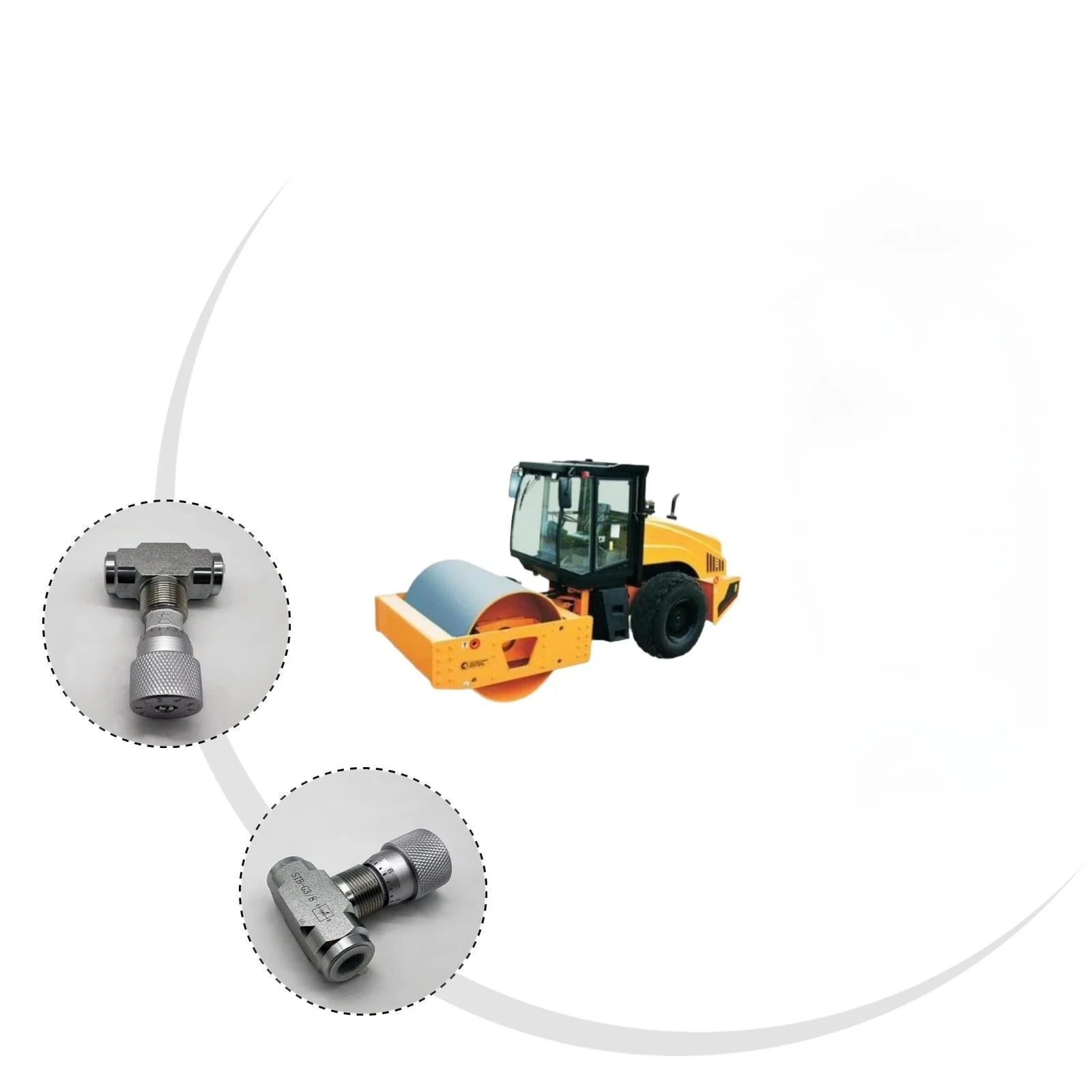 

Two Way Hydraulic Flow Control Valve Carbon Steel Body For Hydraulic Piping Systems 14 or 38 NPT Female Thread