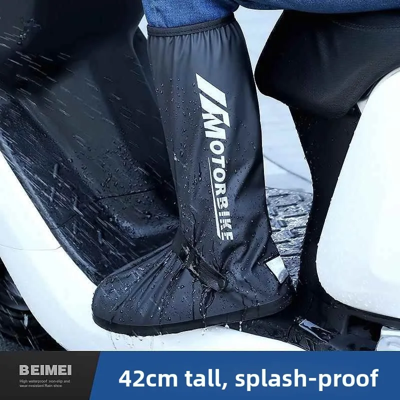 Waterproof Anti-Slip Thiened High-Tube Rain Boot Covers for Men And Women Durable oe Covers for Rainy Days