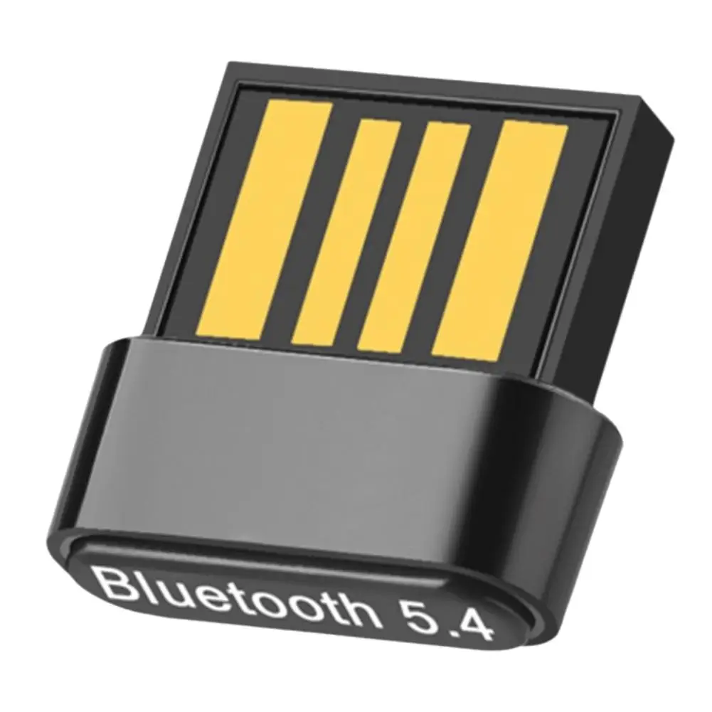 USB Mini Transmissor Receptor Bluetooth, Conector De Áudio De Auscultadores, Drive Free, Adaptador Bluetooth 5.4, Alto-falante do PC, Sem Fio E1U3
