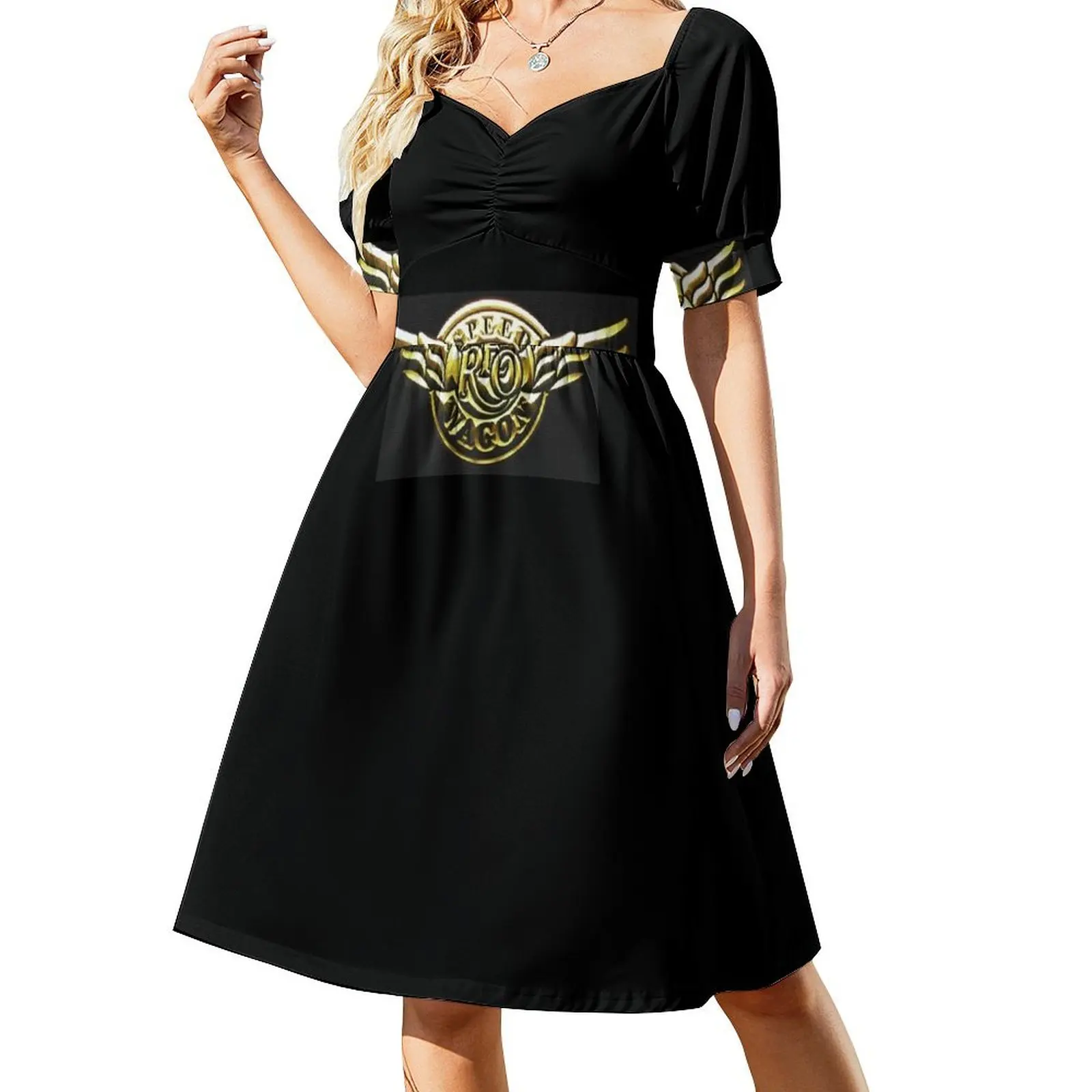 

REO Speedwagon 8 Short Sleeved Dress sexy dress elegant women's dresses for wedding Dress