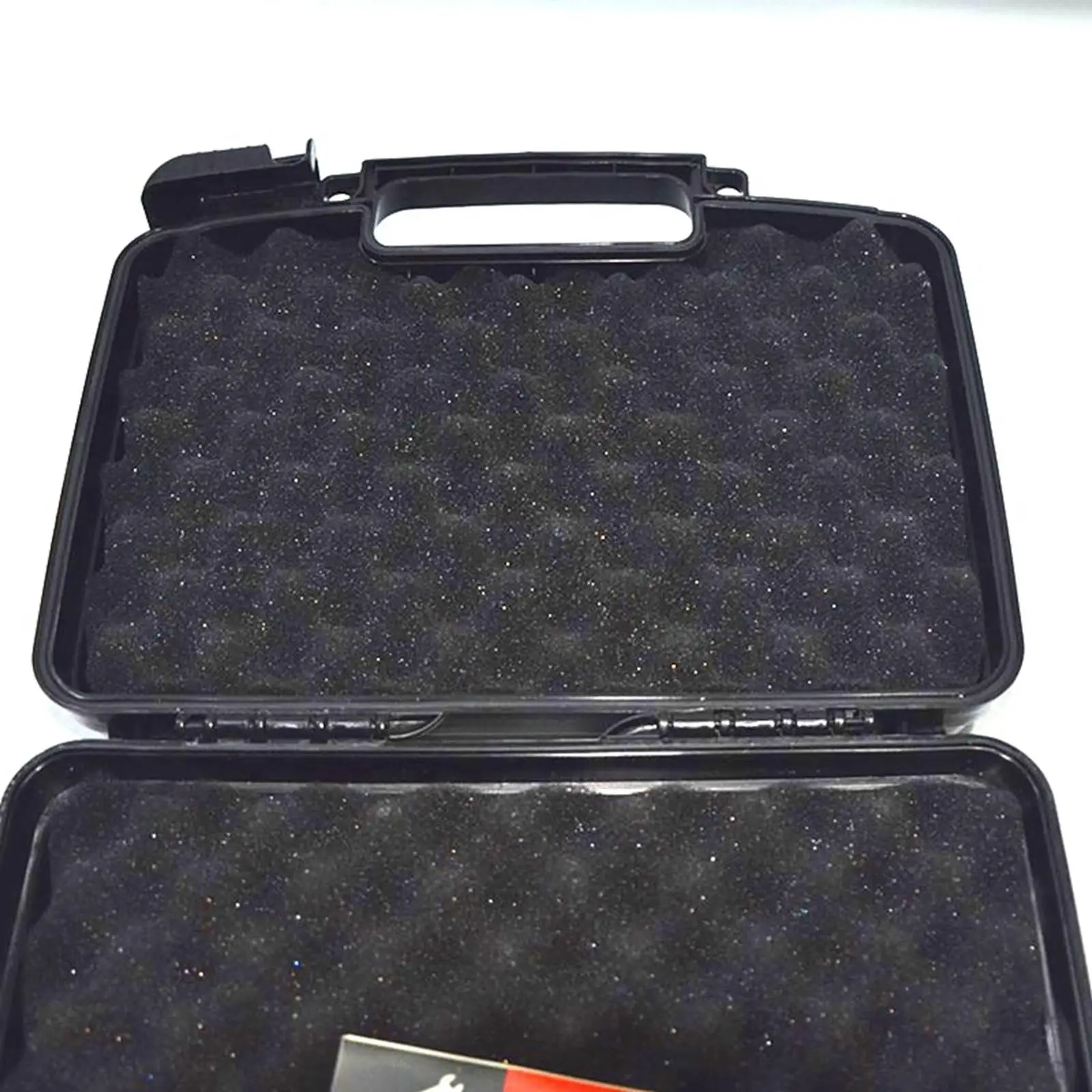 Portable Tool Box Carrying Case Sealed Empty Box Water Resistant Storage Box Black Easy to Carry for Outdoor Survival