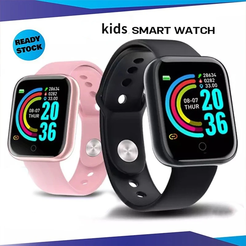 Orologio intelligente collegato Orologio da polso per bambini per bambini Bracciale fitness Frequenza cardiaca Monitor per la pressione arteriosa