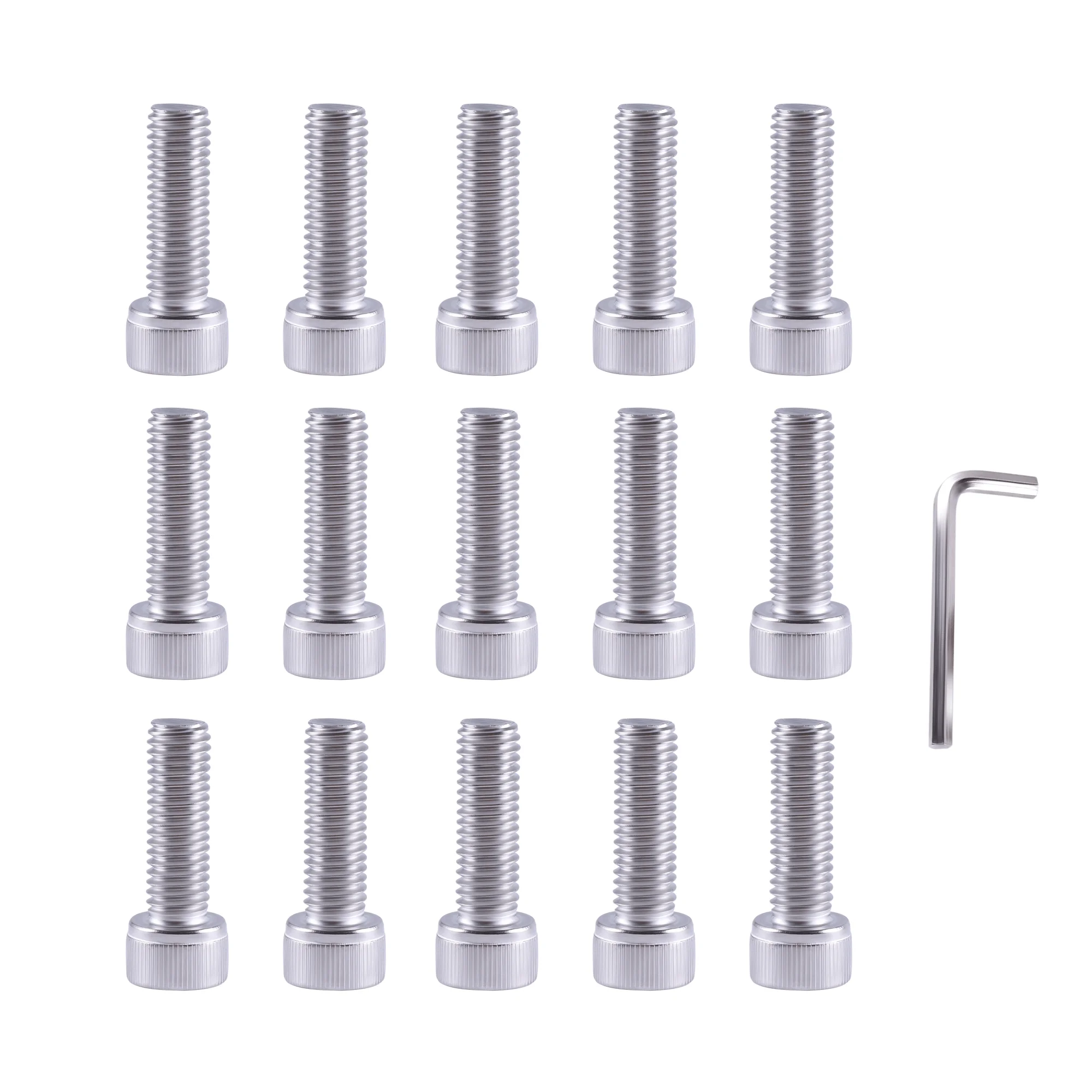 Stainless Steel 304 Imperial Hexagon Socket Screw Cup Head Cylindrical Hexagon Socket Bolt #5/16-18 X 1“ Or M8-1.25X25mm