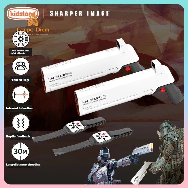

Original Sharper Image Laser Tag Battle Pack Toy Guns Launcher Boy Electric Acousto-Optic Toy Guns Outdoor Toy Birthday Gift