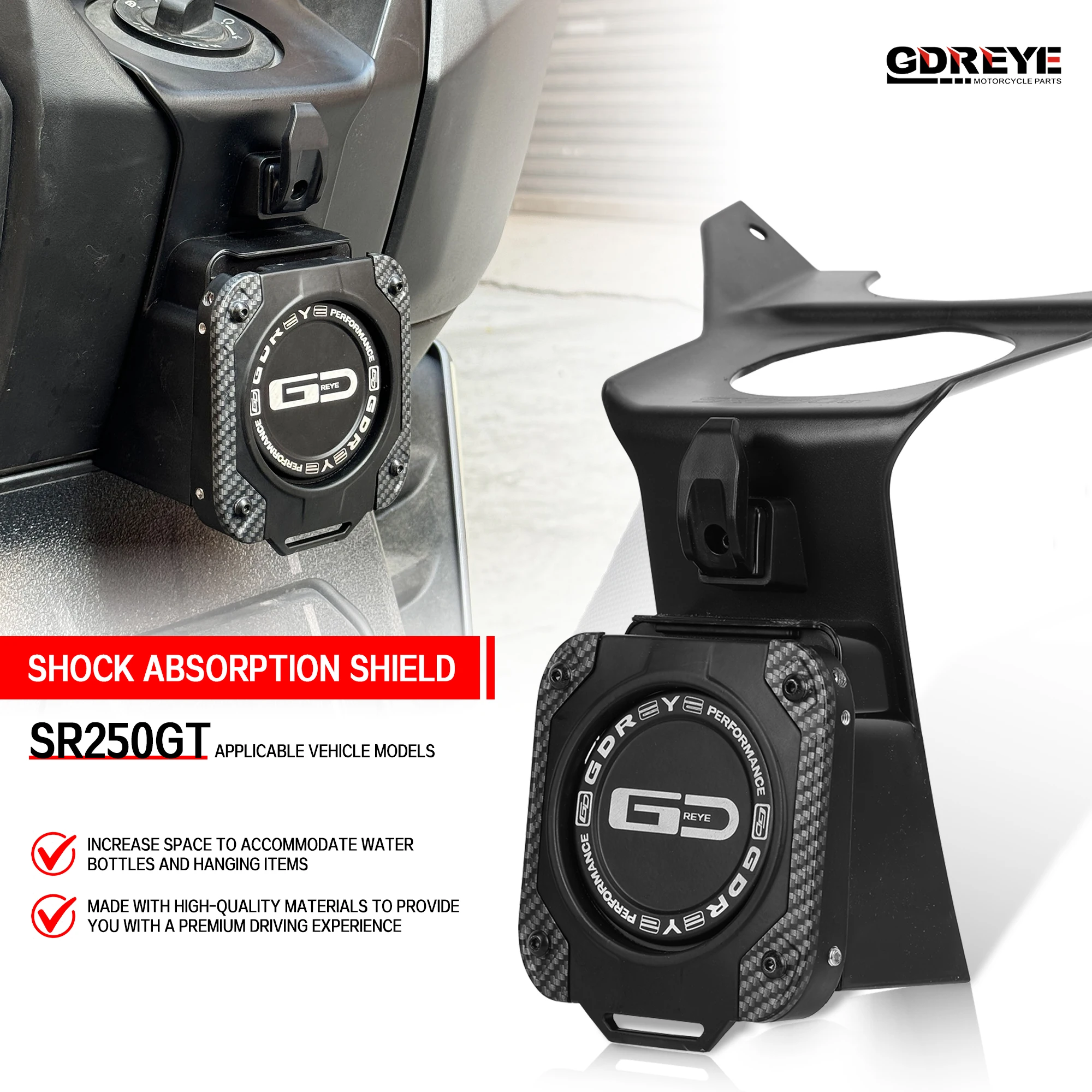 For Loncin VOGE SR3 ADV 2025 SR3 Motorcycle Modification Aluminum Water Bottle Drink Coffee Cup Holder Motorcycle Hook Helmet