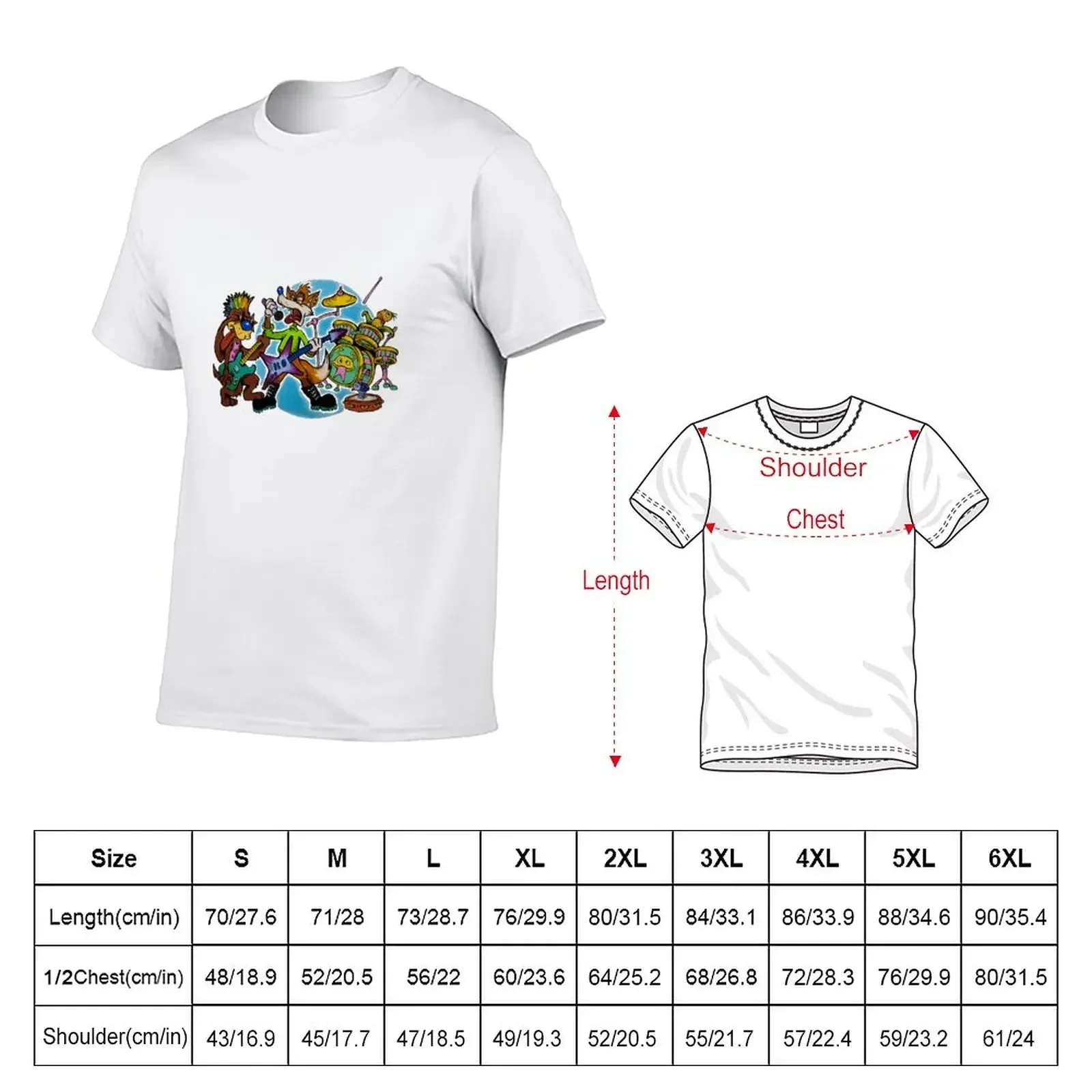 TonyToons Rock Band T-Shirt shirts graphic tees summer clothes mens white t shirts