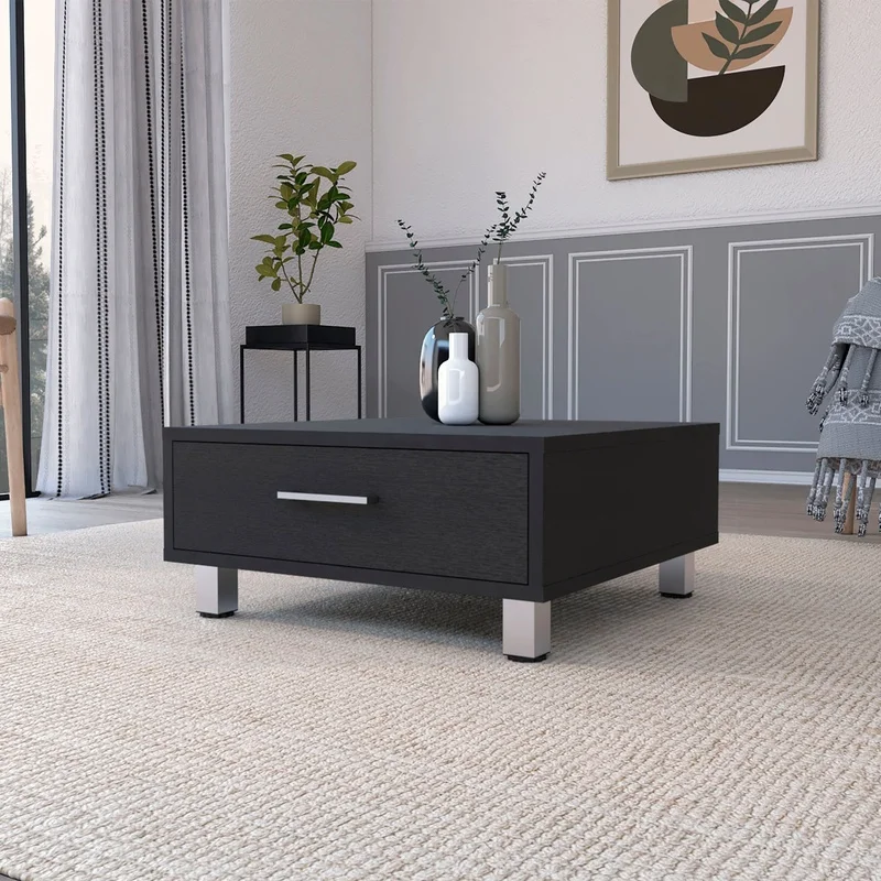 

Myers Coffee Table with Four Legs and Single Drawer